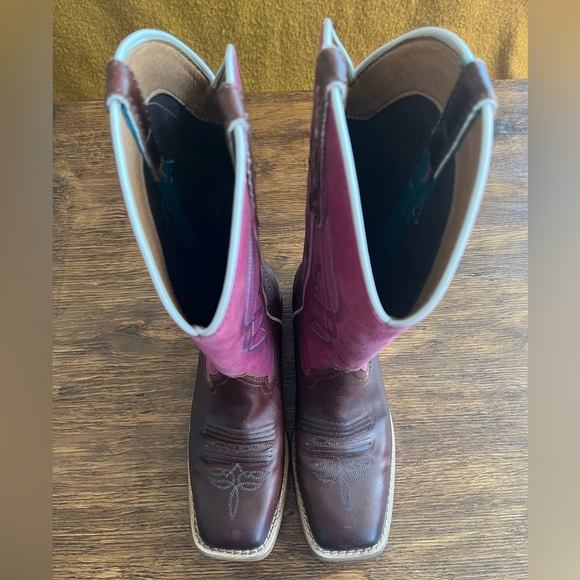 Justin Women’s Gypsy Pink Cowboy Boots size 6.5 - Picture 6 of 12